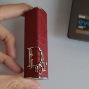 Dior Rouge Lipstick Holder with Silver Accent